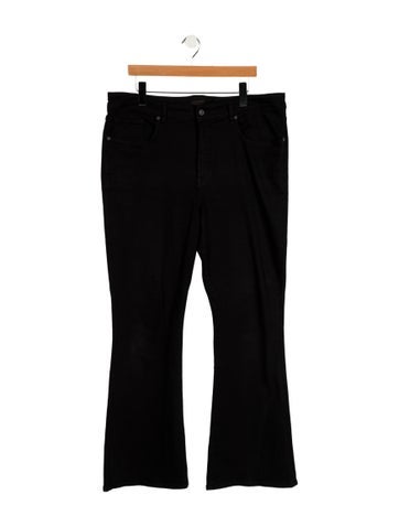 Pre-owned Citizen Of Humanity Mid-rise Flared Jeans In Black