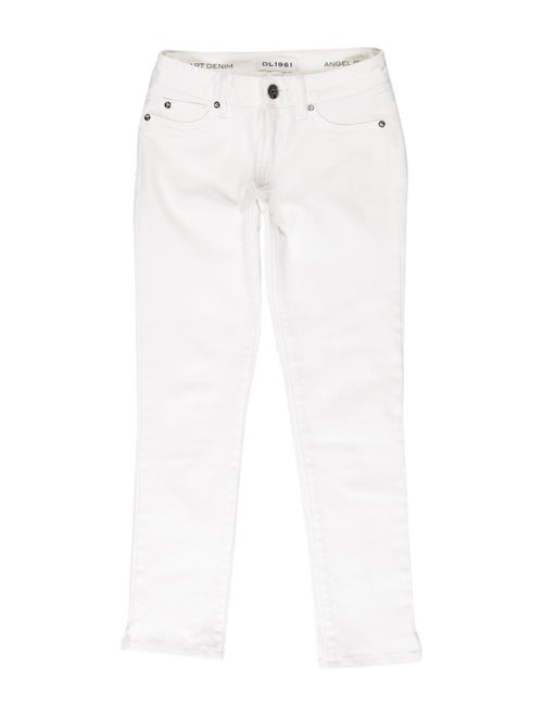 Dl1961 Low-Rise Straight Leg Jeans White