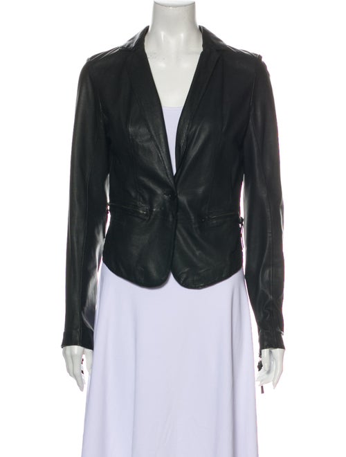 Day Birger et Mikkelsen Lamb Leather Blazer Black