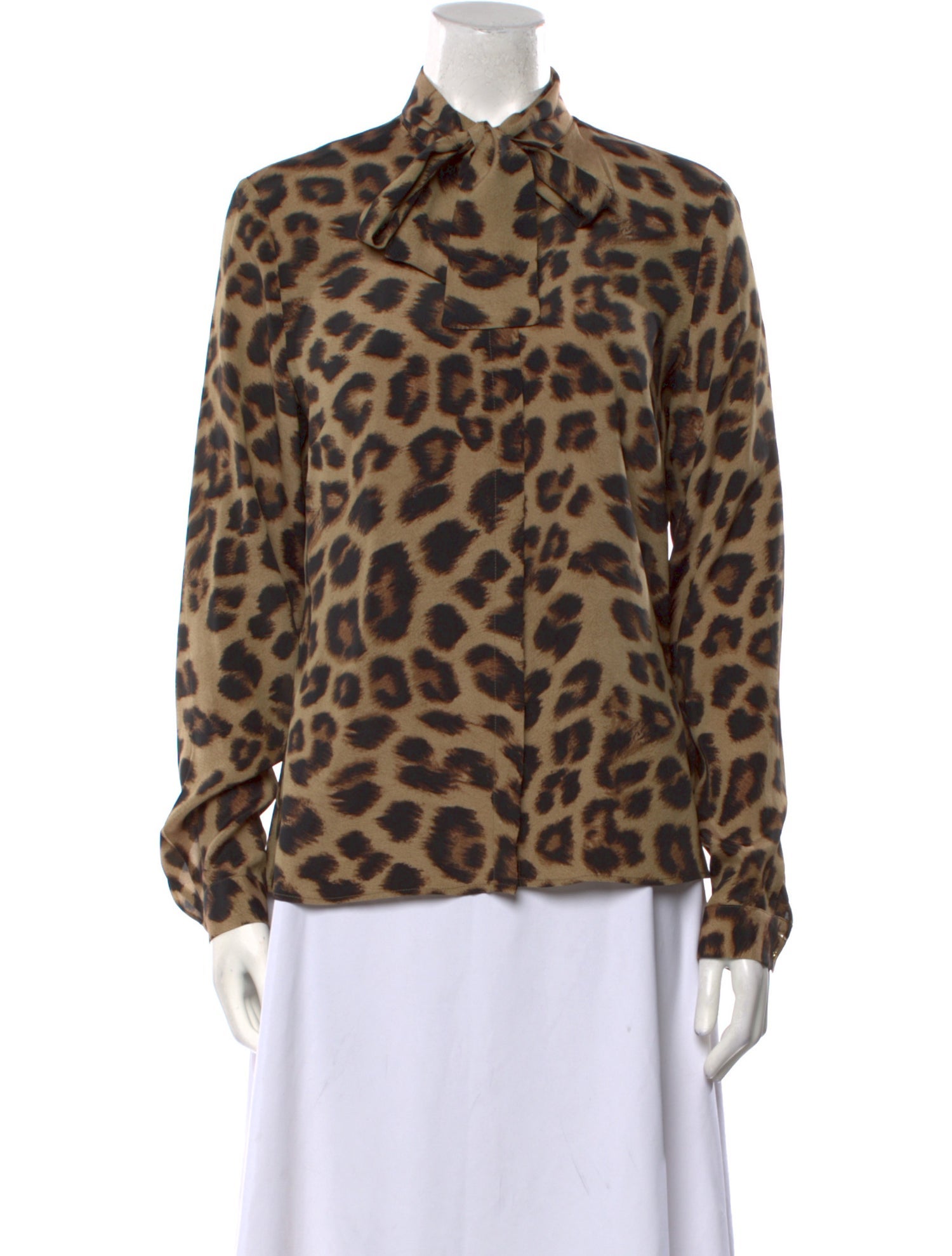 Day Birger et Mikkelsen Animal Print Long Sleeve Button-Up Top