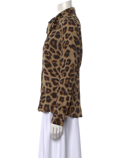 Day Birger et Mikkelsen Animal Print Long Sleeve Button-Up Top