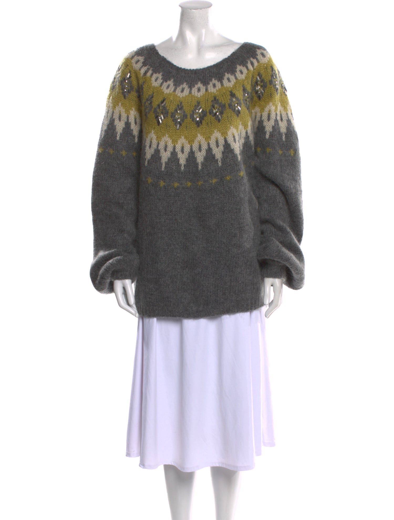 Day Birger et Mikkelsen Kid Mohair Printed Sweater