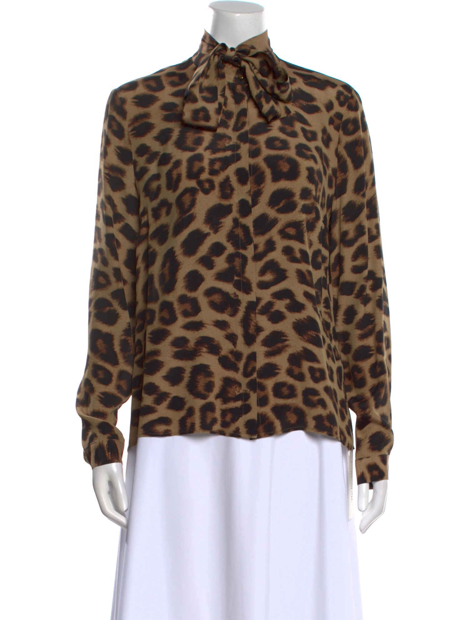 Day Birger et Mikkelsen Animal Print Mock Neck Blouse