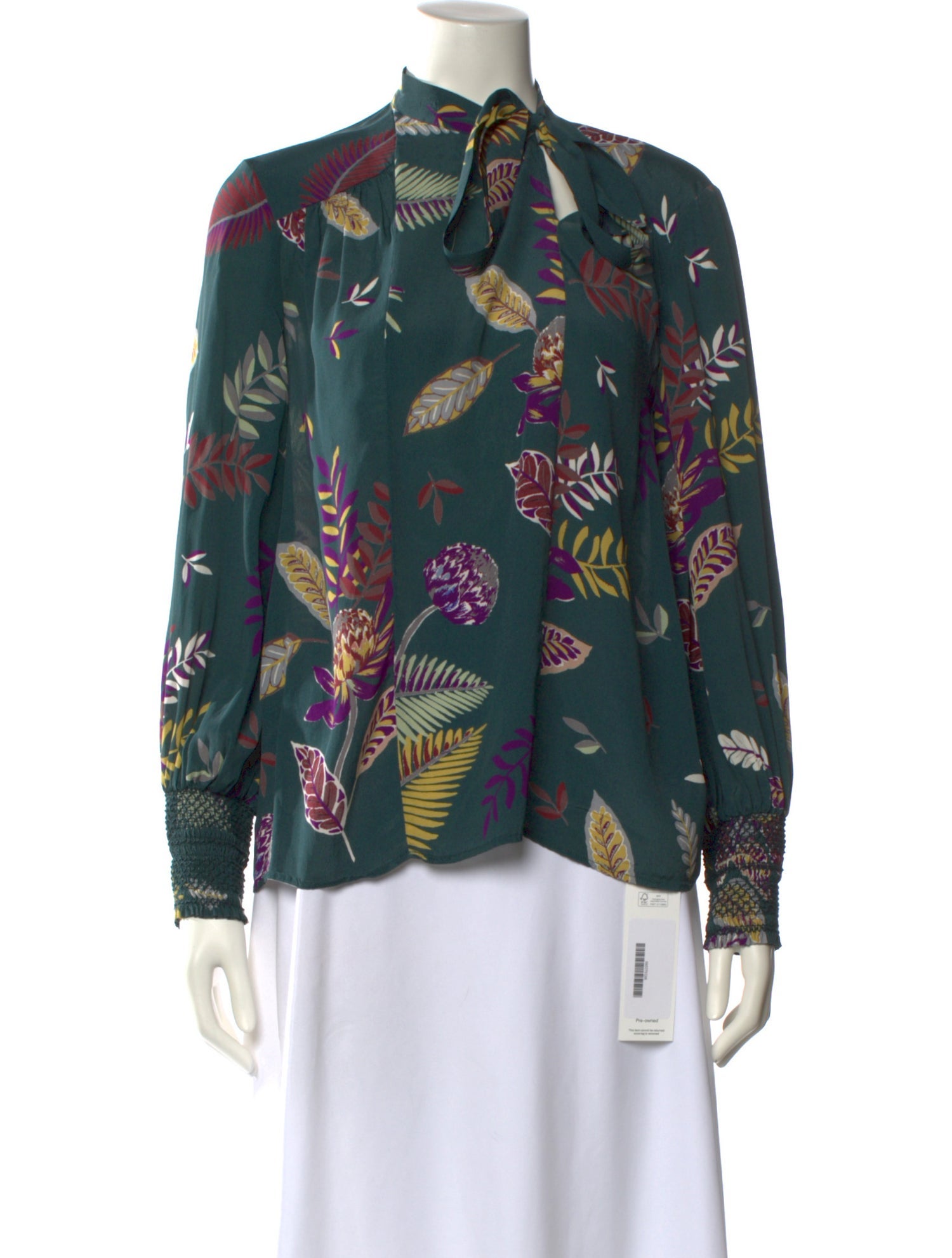 Day Birger et Mikkelsen Printed Mock Neck Button-Up Top