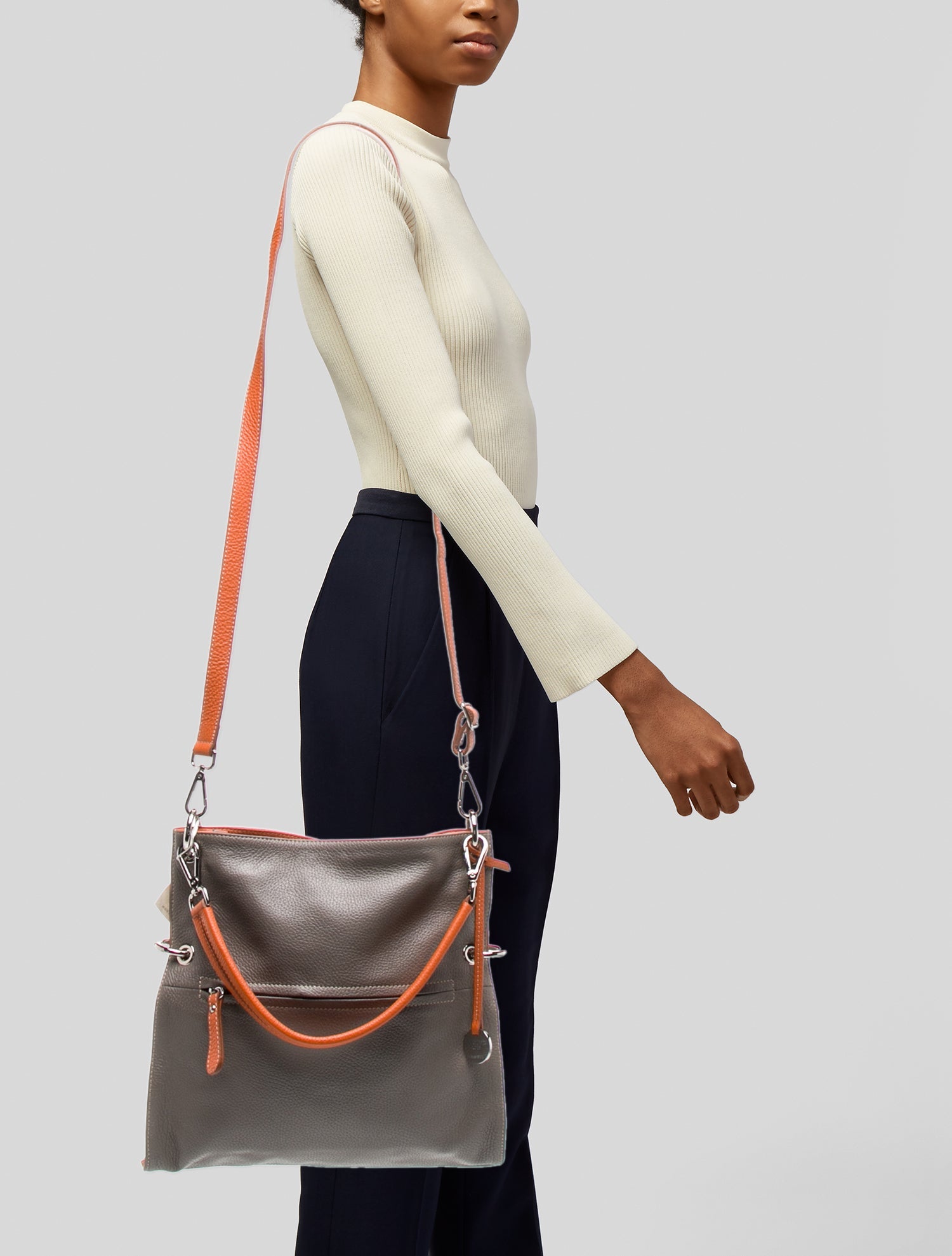 Del Giudice Leather Shoulder Bag