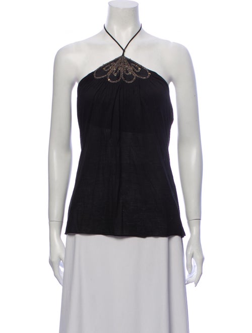 Development Halterneck Sleeveless Top Black