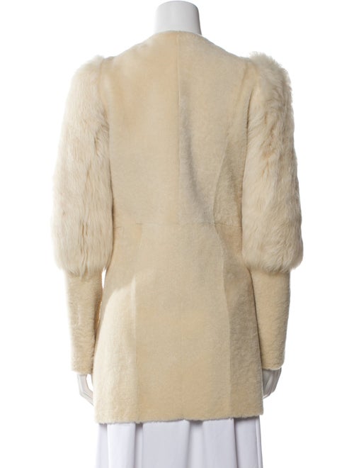 DROMe Leather Faux Fur Coat