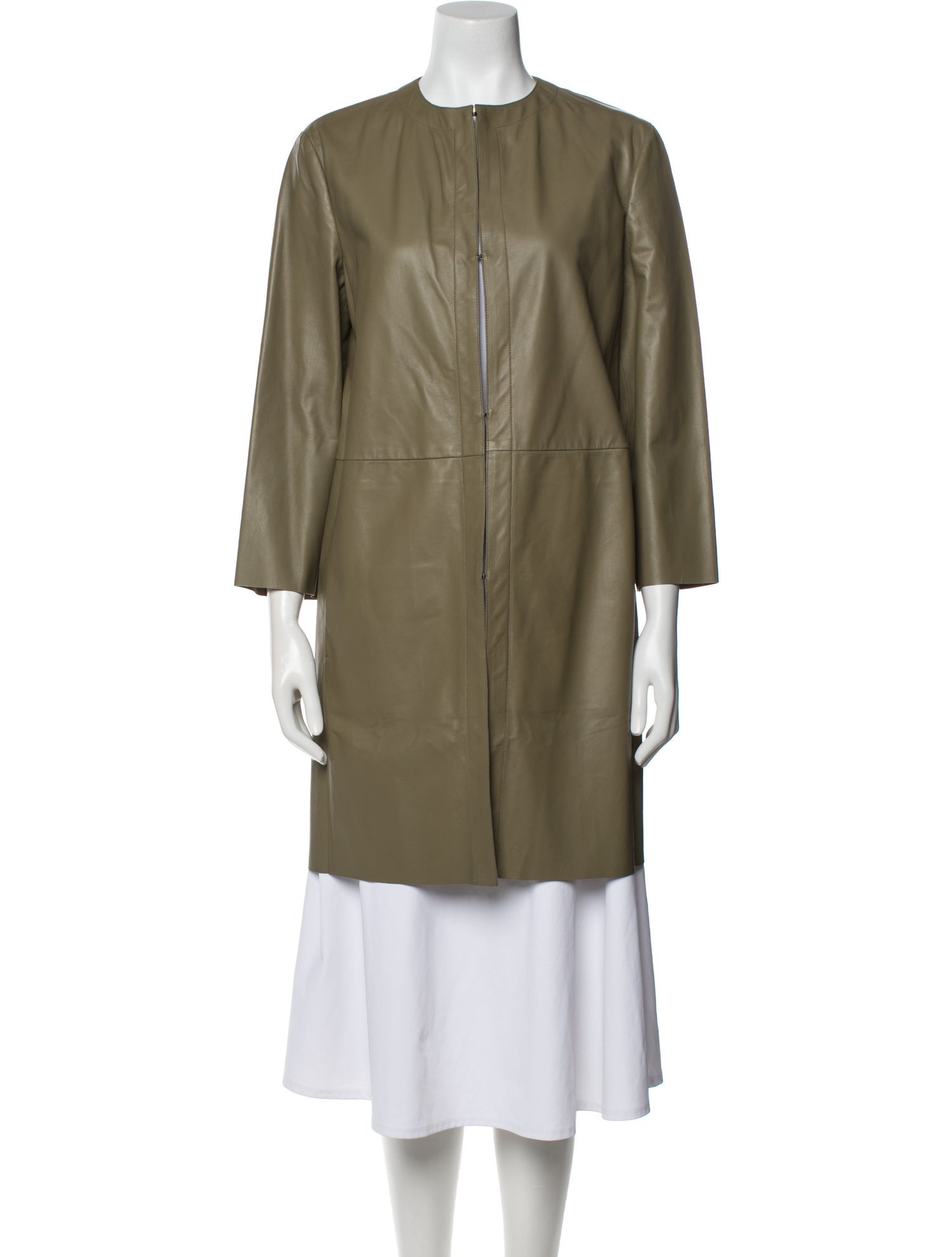 DROMe Leather Trench Coat