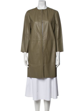 DROMe Leather Trench Coat