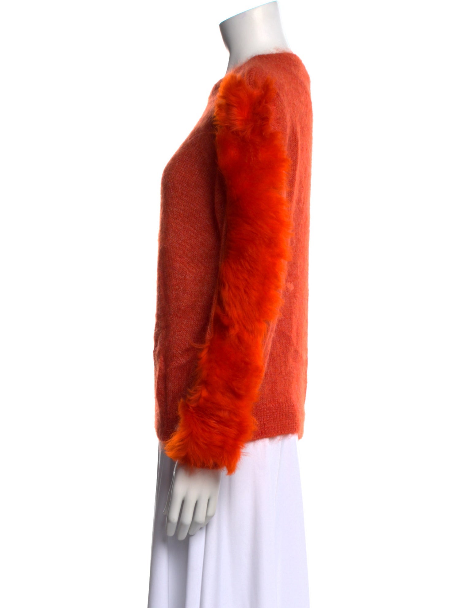DROMe Lamb Fur Crew Neck Sweater w/ Tags