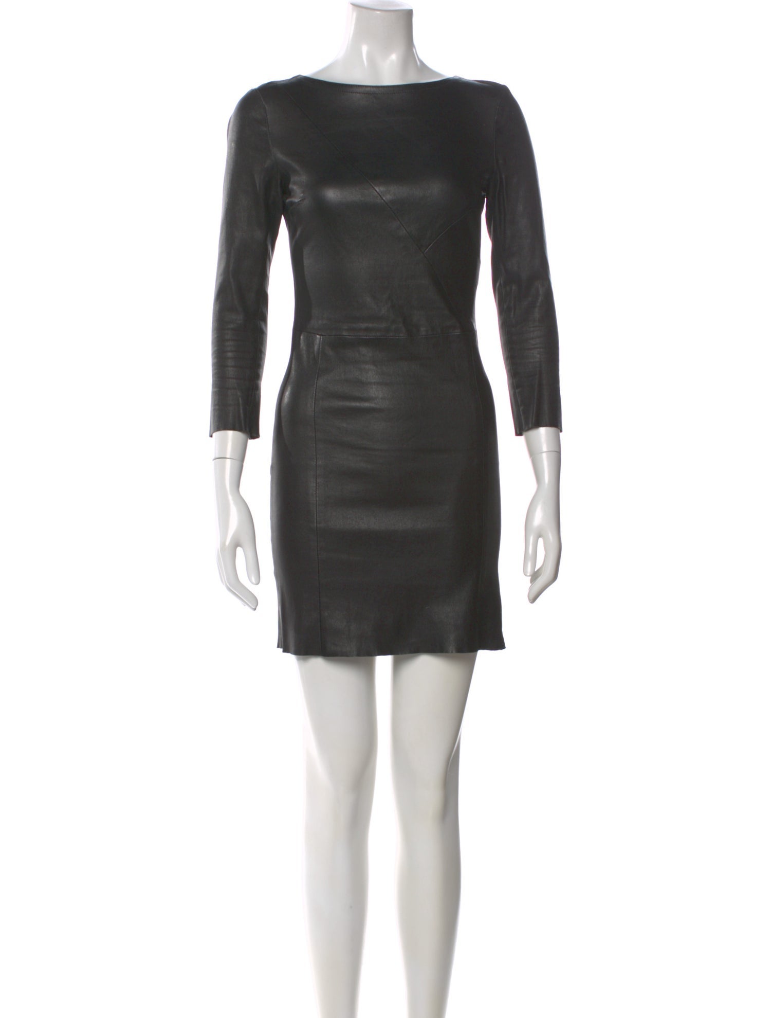 DROMe Leather Mini Dress