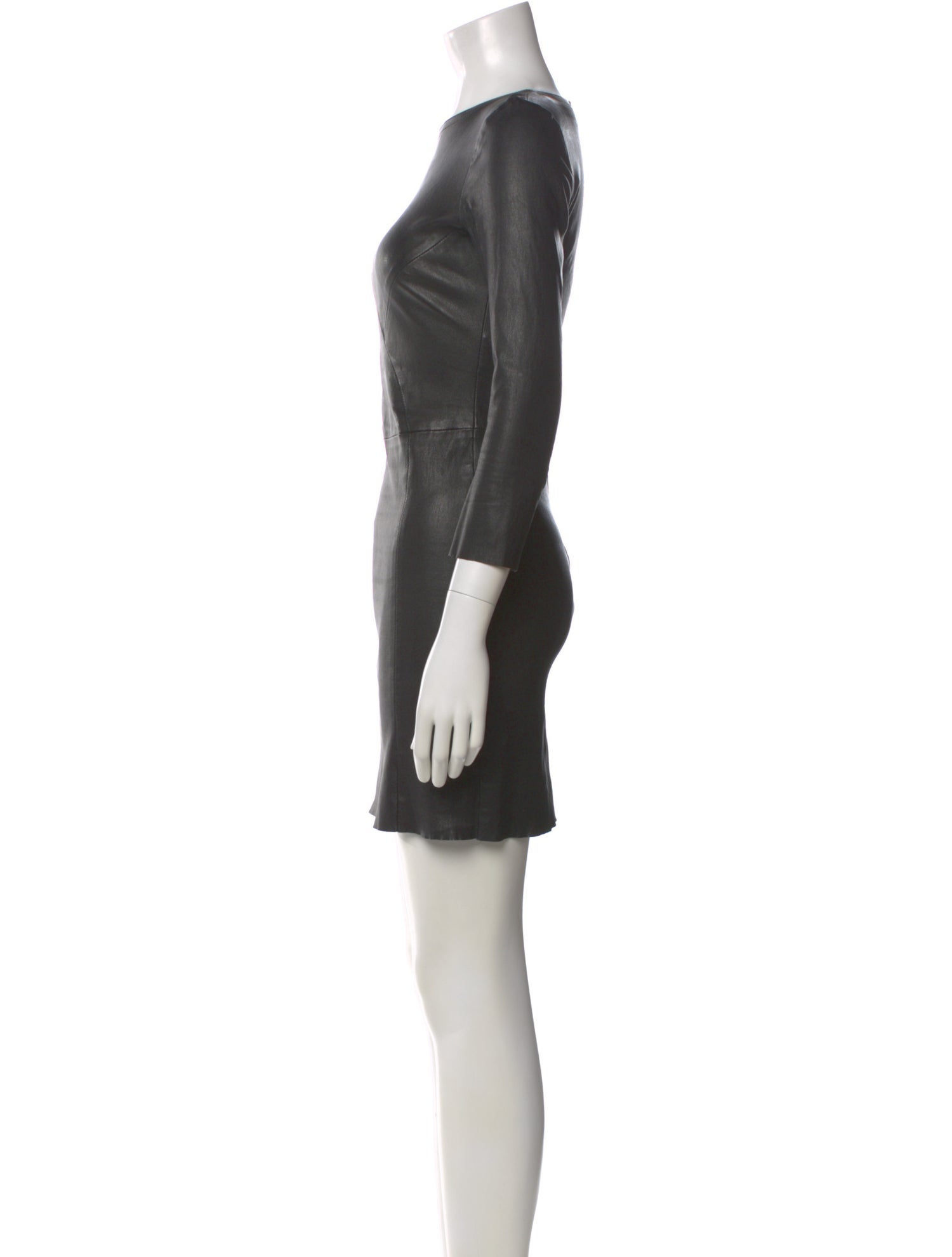 DROMe Leather Mini Dress