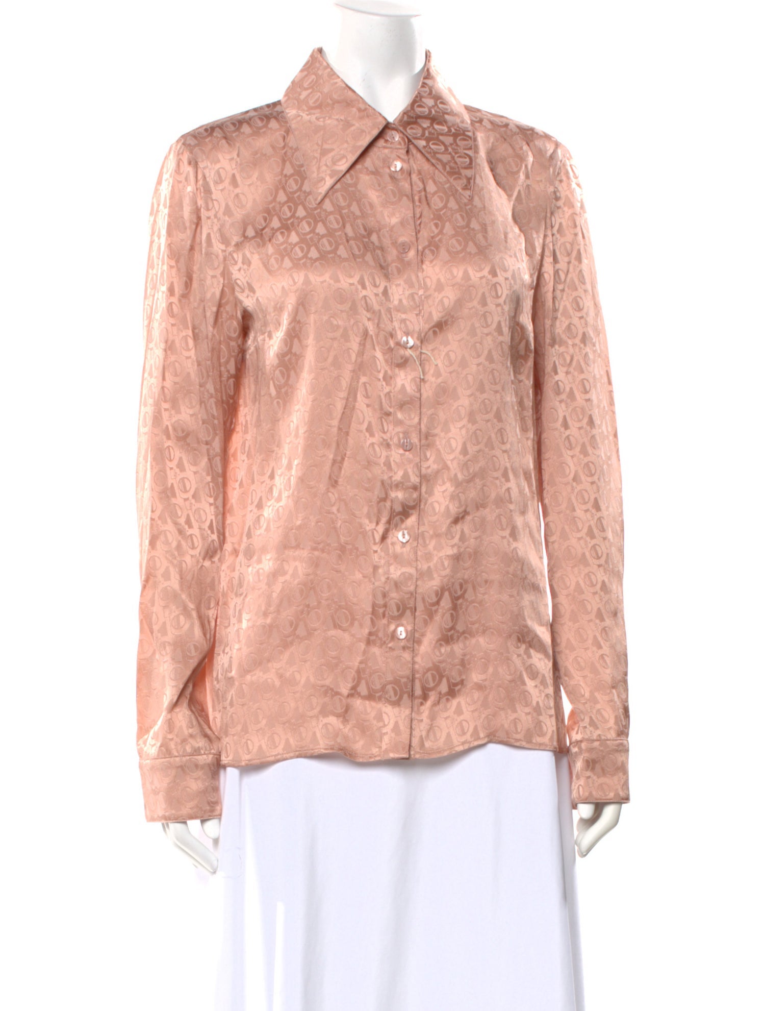 DROMe Patterned Long Sleeve Blouse w/ Tags