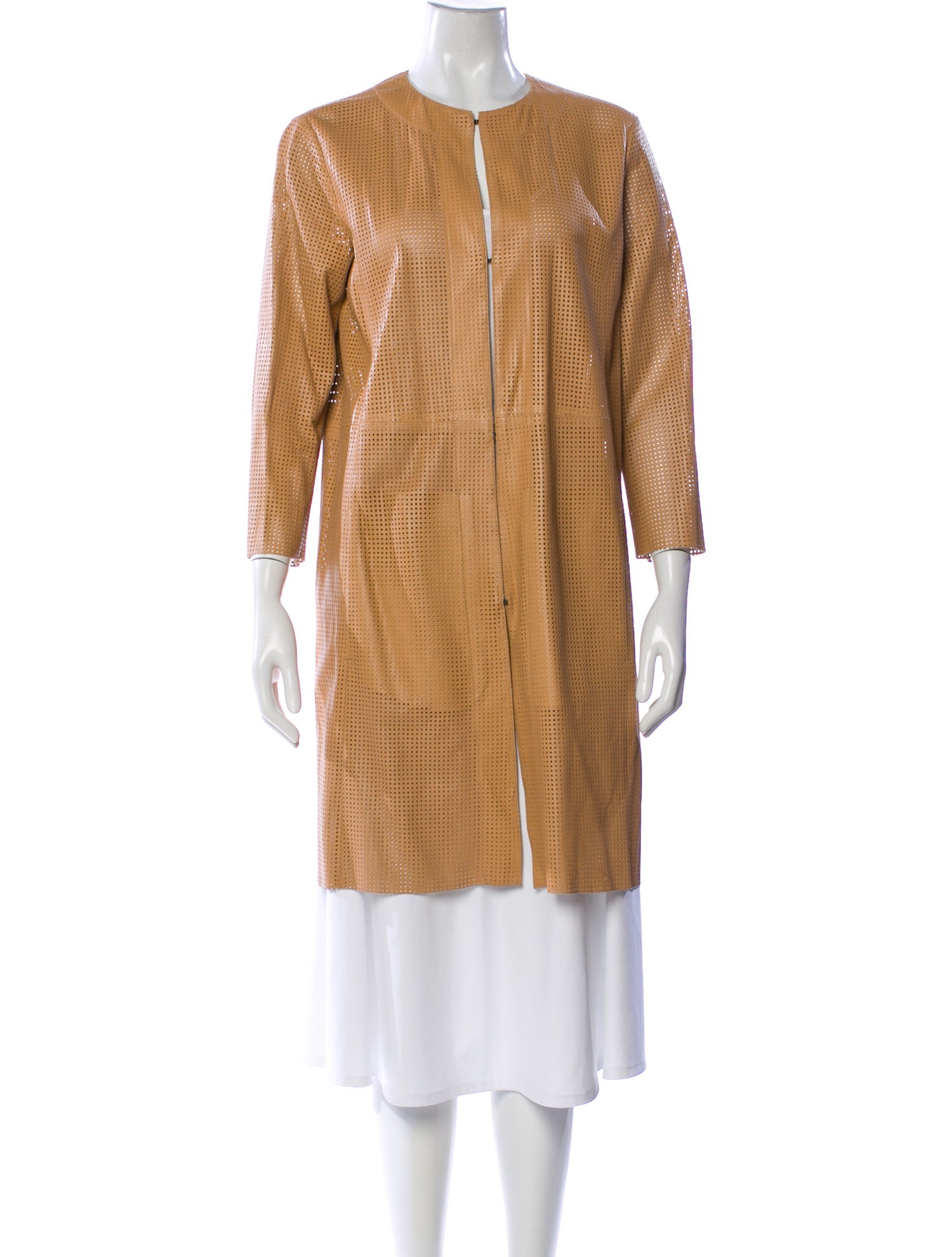 DROMe Leather Trench Coat