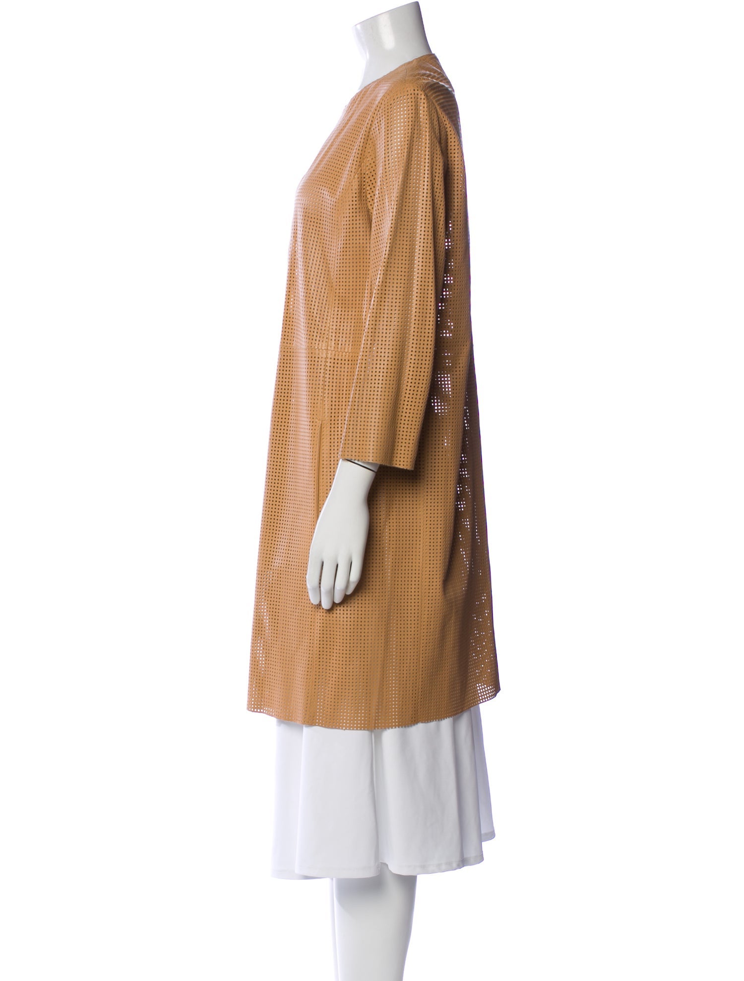 DROMe Leather Trench Coat