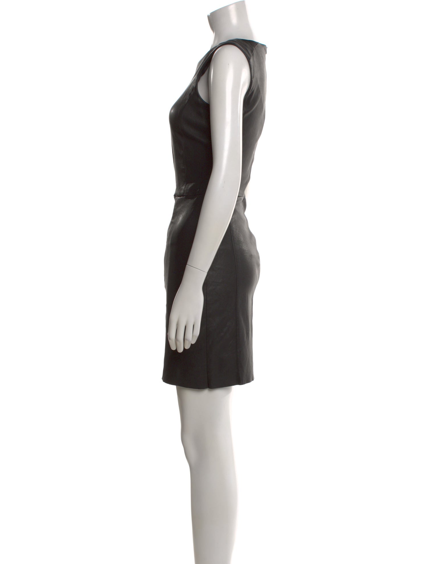 DROMe Leather Mini Dress