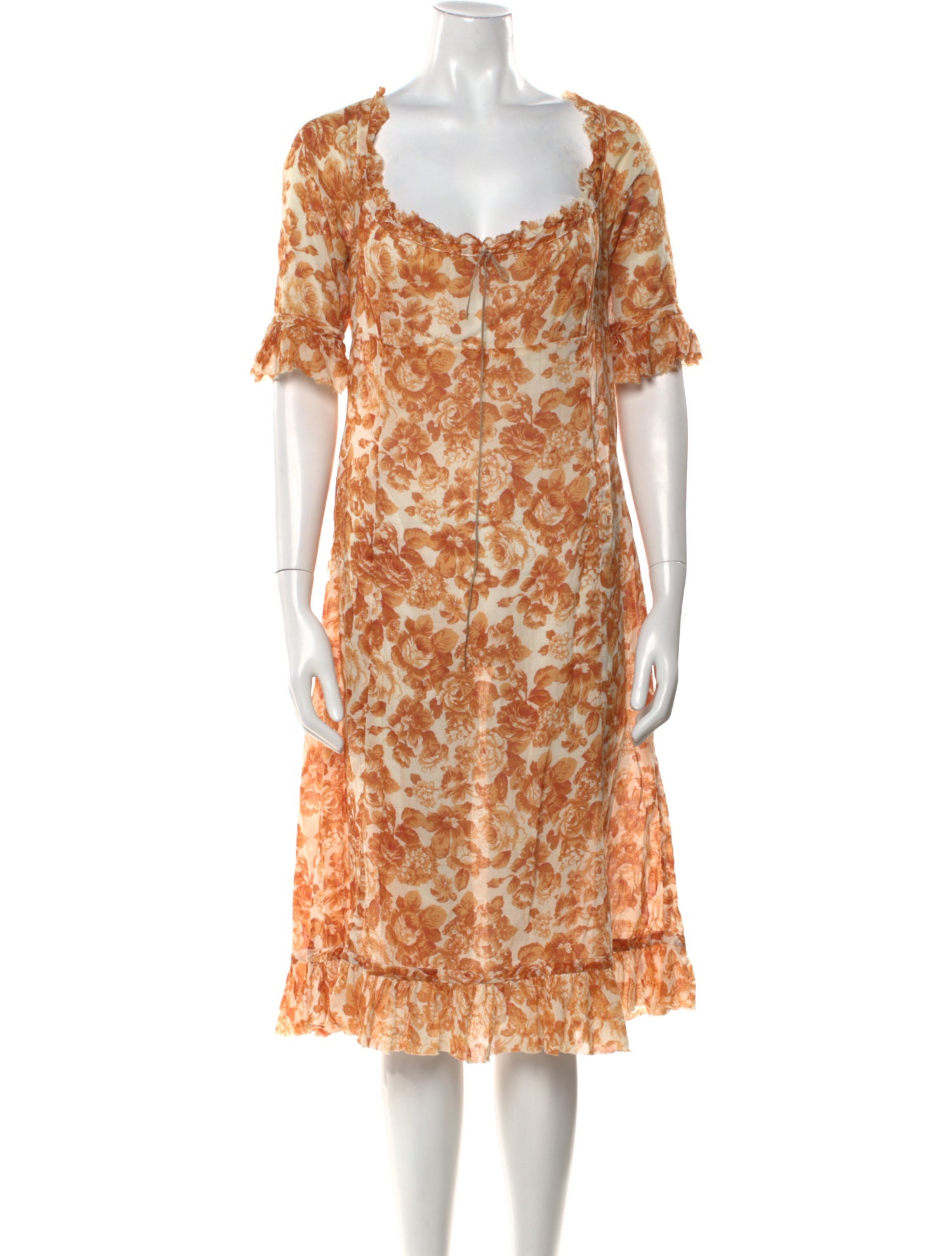 Dosa Floral Print Knee-Length Dress