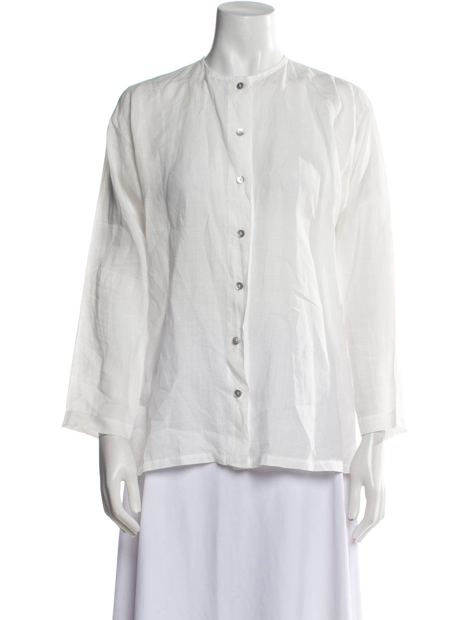 Dosa Long Sleeve Button-Up Top