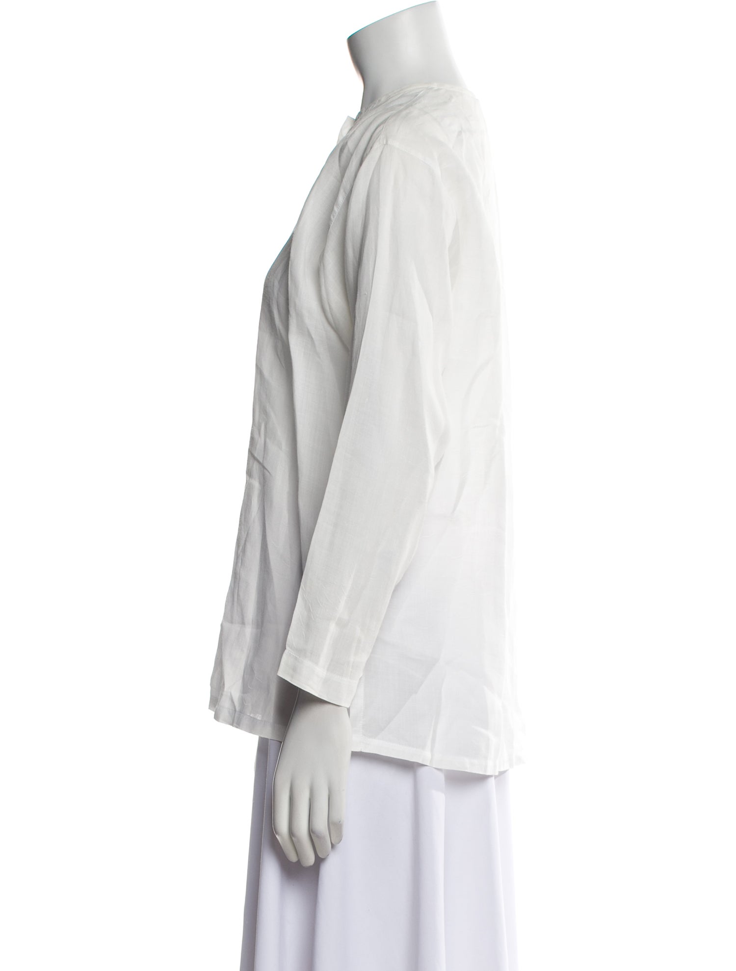 Dosa Long Sleeve Button-Up Top