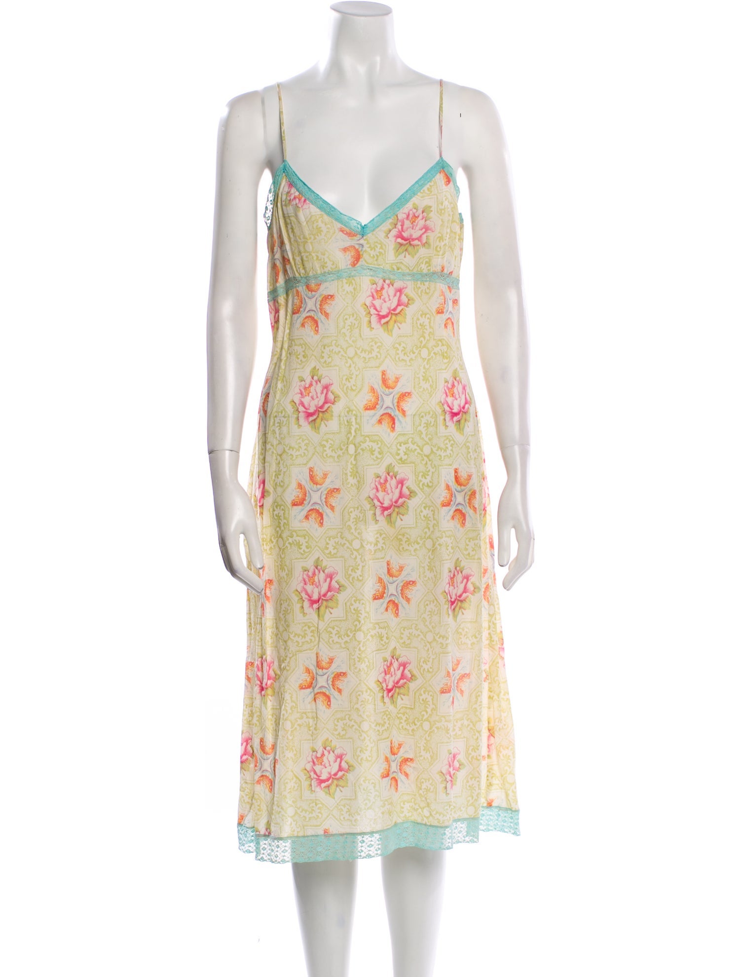 Dosa Floral Print Midi Length Dress