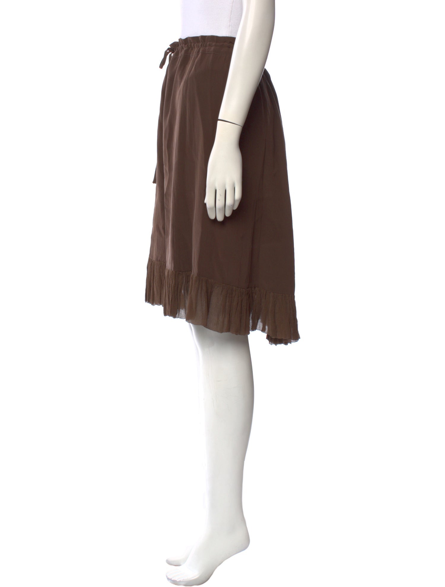 Dosa Silk Knee-Length Skirt