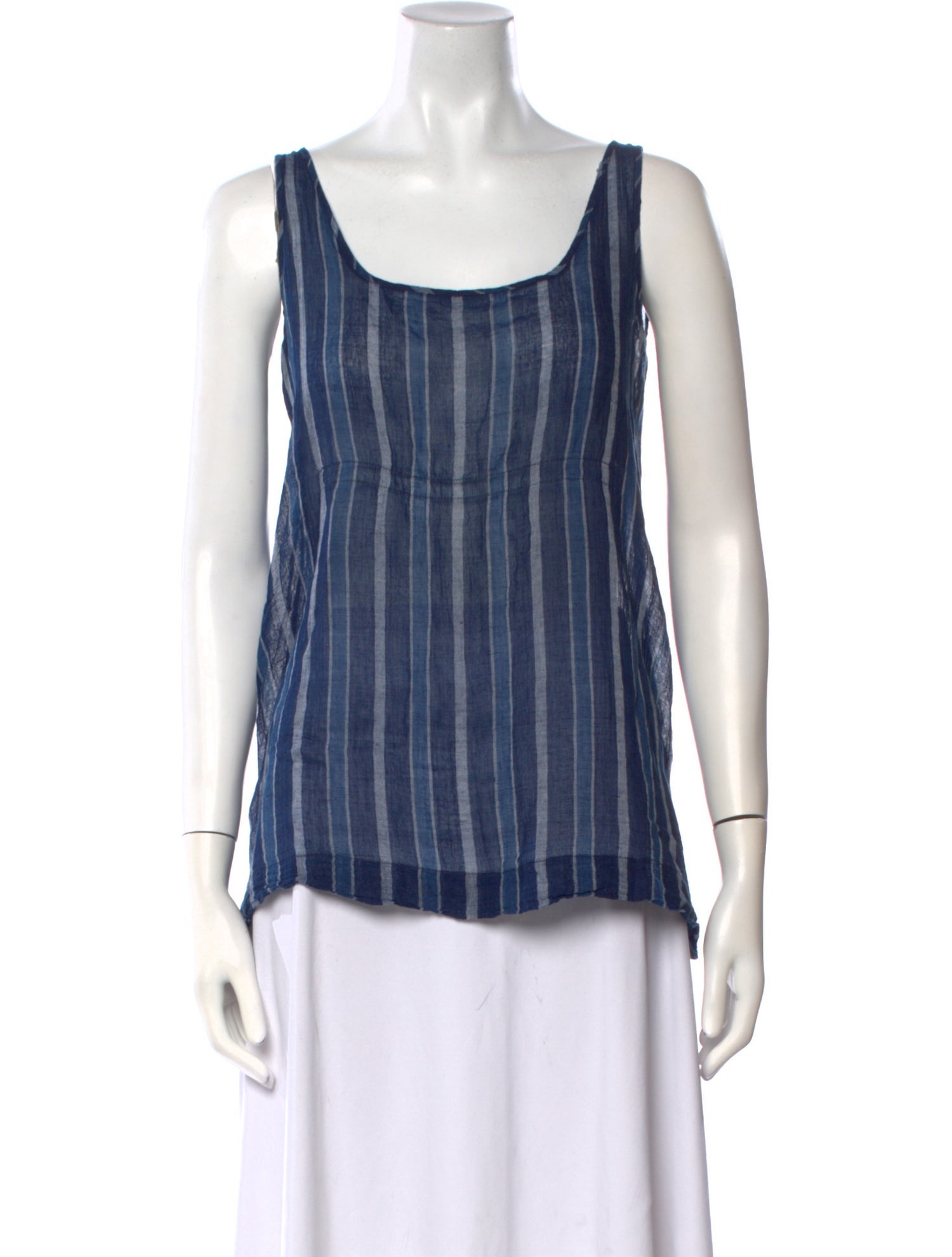 Dosa Striped Scoop Neck Top