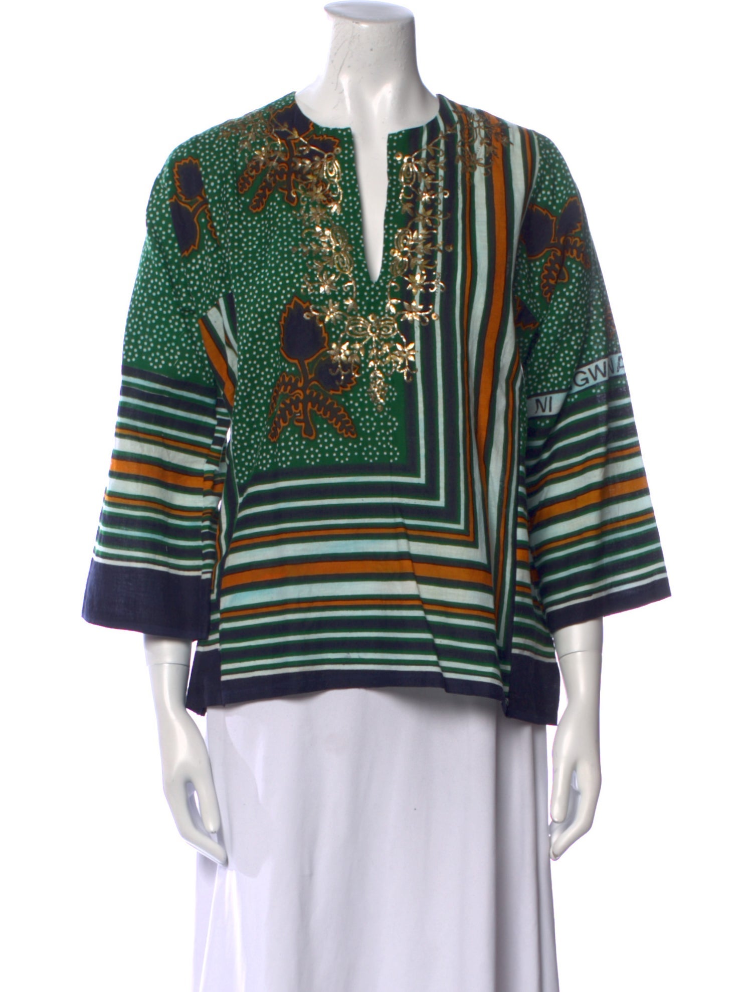 Dosa Printed V-Neck Tunic
