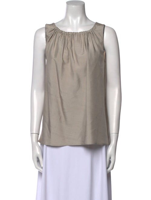 Dosa Silk Scoop Neck Blouse