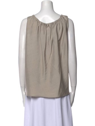 Dosa Silk Scoop Neck Blouse