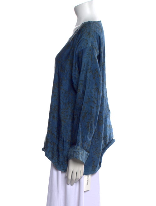 Dosa Printed Scoop Neck Blouse