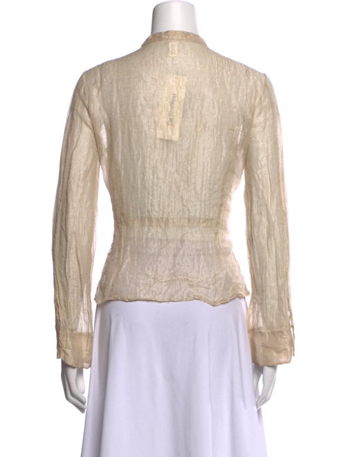 Dosa Mock Neck Long Sleeve Blouse