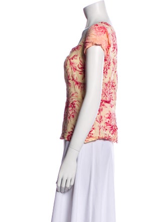 Dosa Floral Print Square Neckline Blouse
