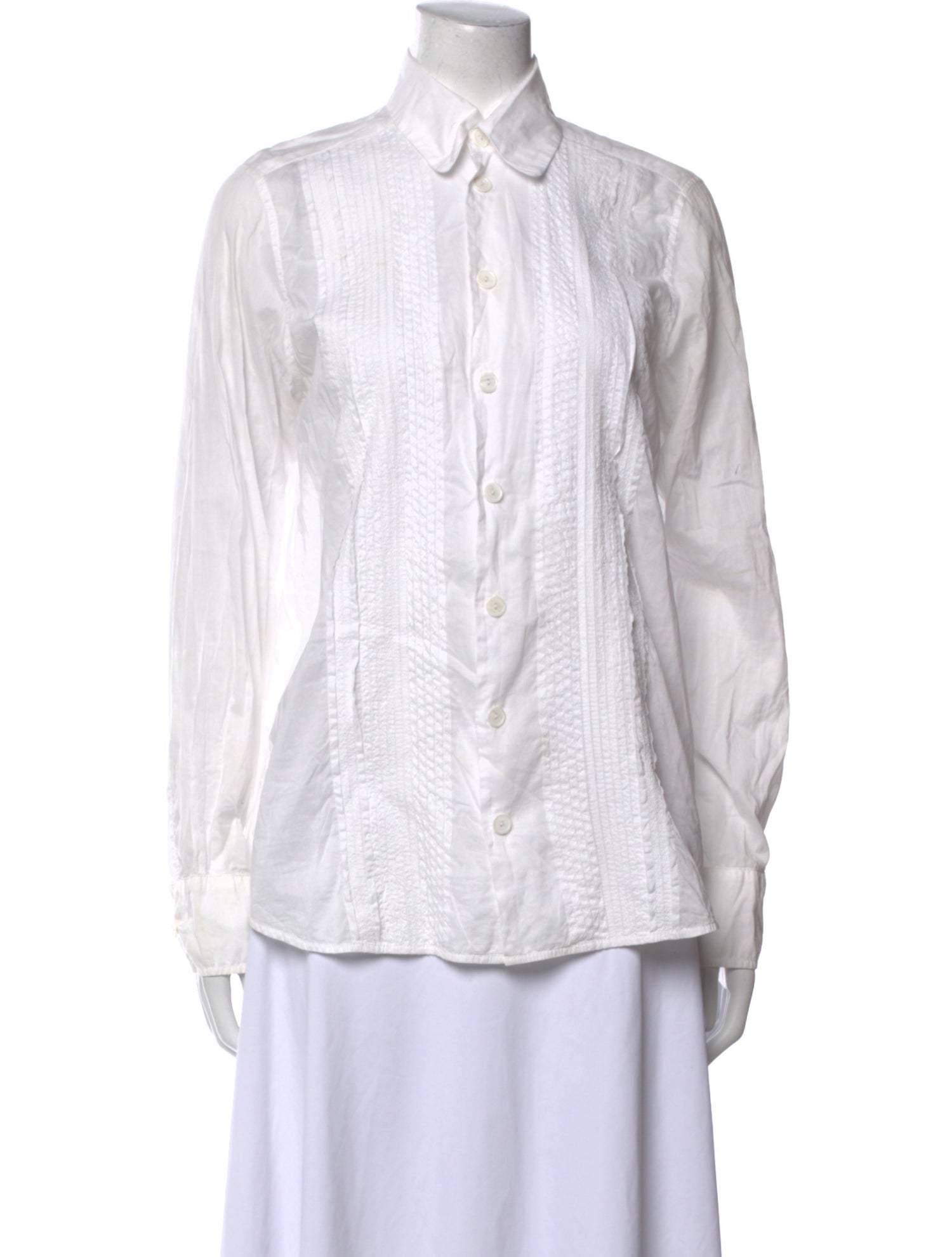 Dosa Long Sleeve Button-Up Top