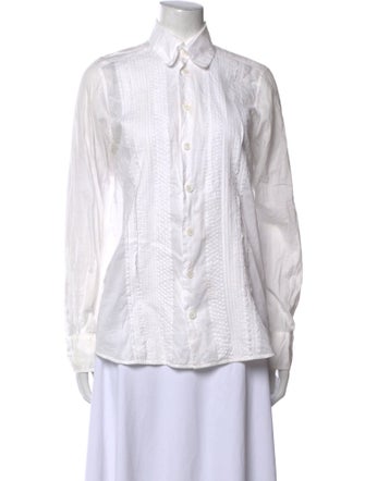 Dosa Long Sleeve Button-Up Top