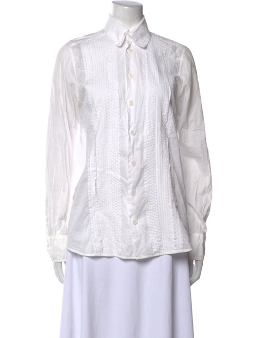 Dosa Long Sleeve Button-Up Top
