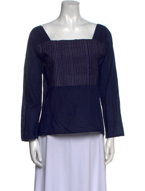 Dosa Square Neckline Three-Quarter Sleeve Blouse