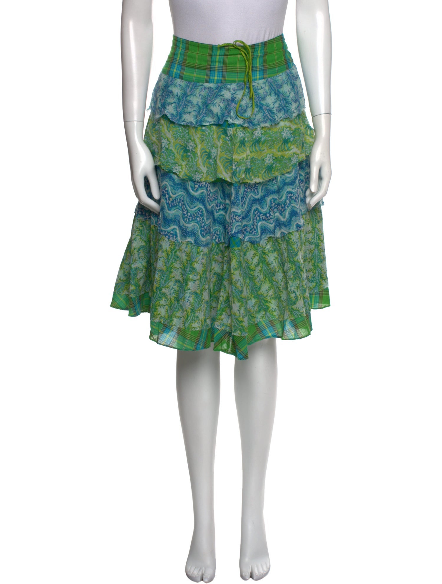 Dosa Floral Print Knee-Length Skirt