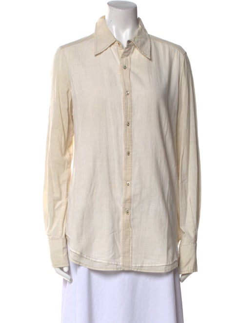 Dosa Long Sleeve Button-Up Top