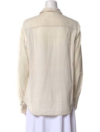 Dosa Long Sleeve Button-Up Top
