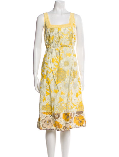 Dosa Floral Print Midi Length Dress