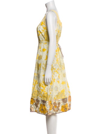 Dosa Floral Print Midi Length Dress