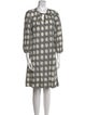 Dosa Polka Dot Print Knee-Length Dress