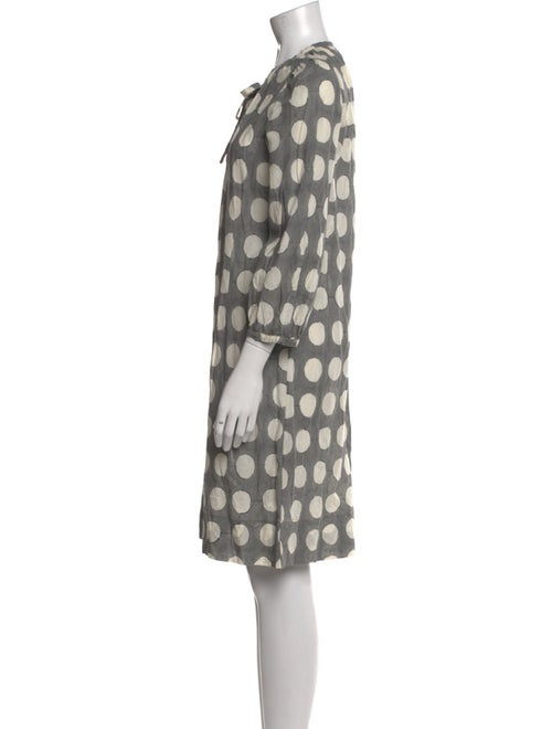 Dosa Polka Dot Print Knee-Length Dress