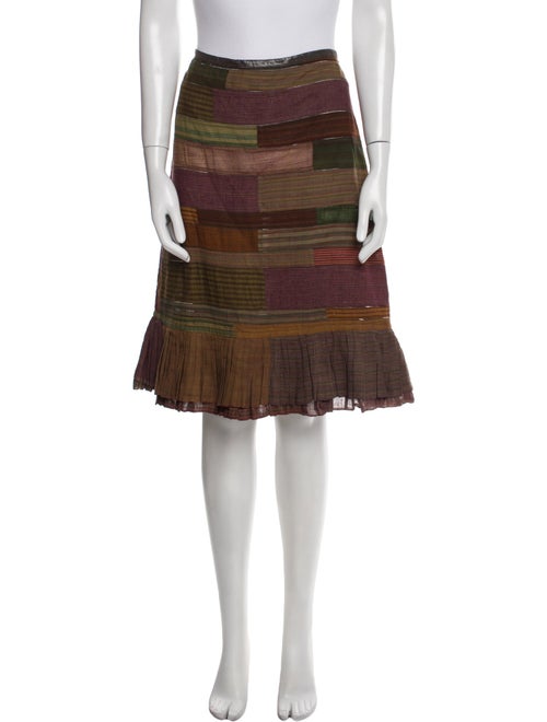 Dosa Striped Knee-Length Skirt
