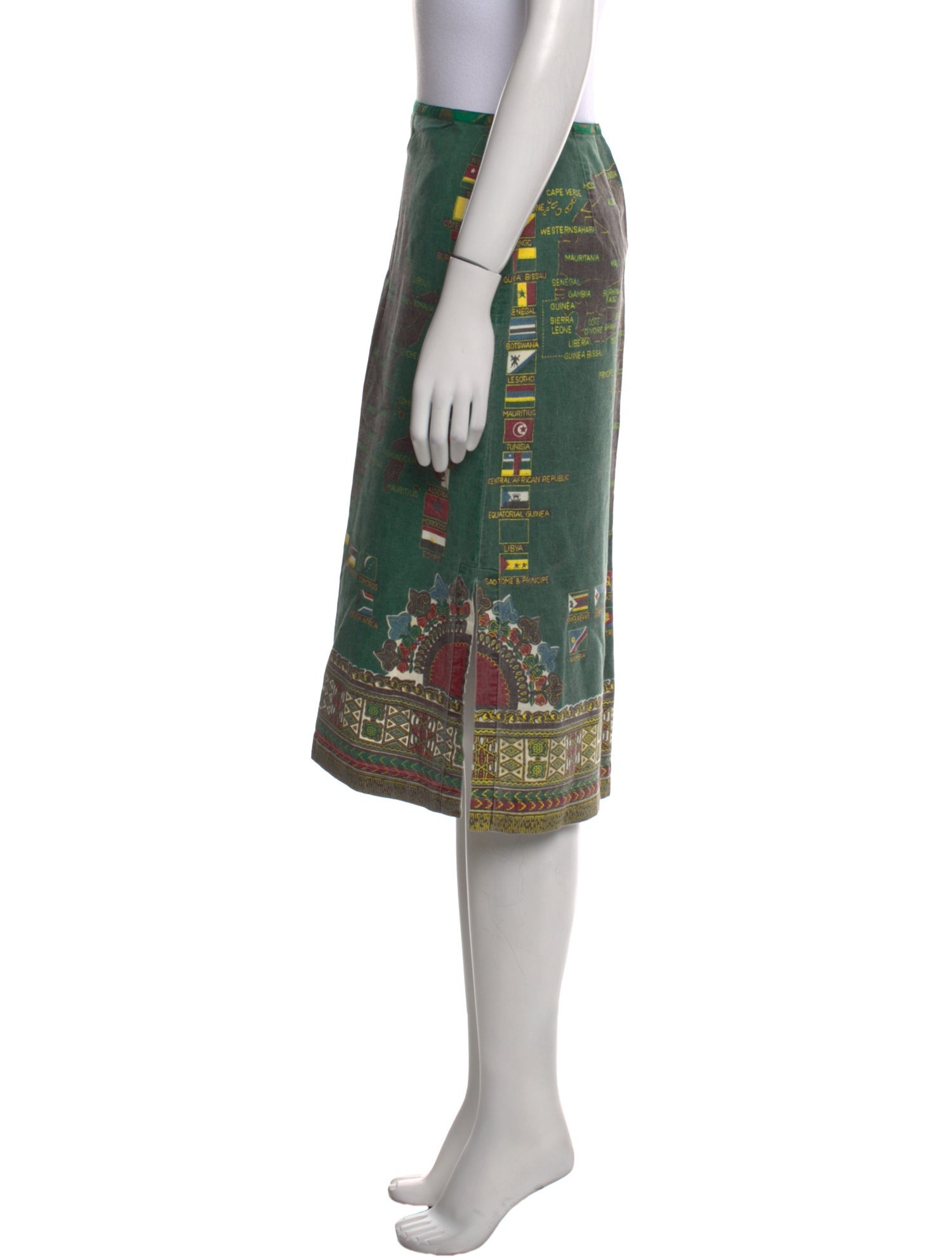 Dosa Printed Knee-Length Skirt