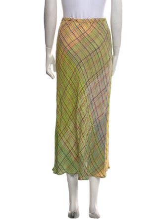 Dosa Linen Midi Length Skirt