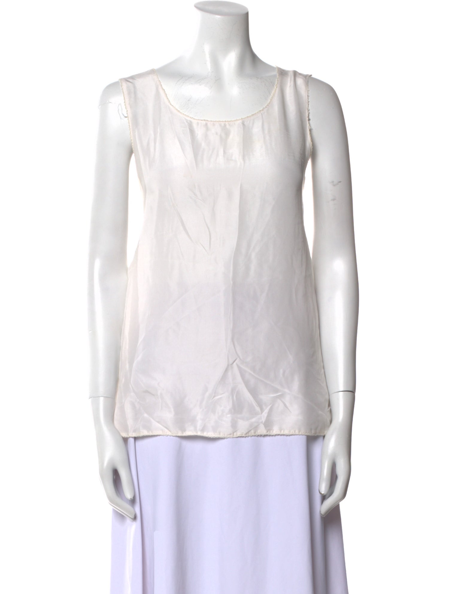 Dosa Silk Scoop Neck Top