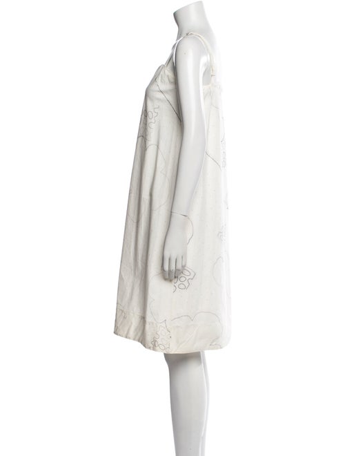 Dosa Square Neckline Knee-Length Dress