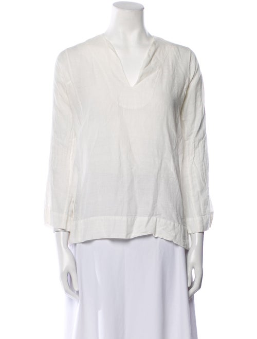Dosa V-Neck Three-Quarter Sleeve Blouse