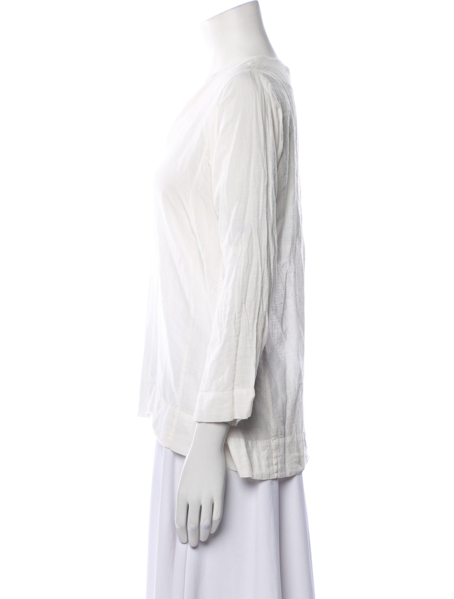 Dosa V-Neck Three-Quarter Sleeve Blouse